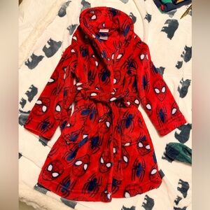 Size 4 Marvel Red Spider-Man Kids Robe